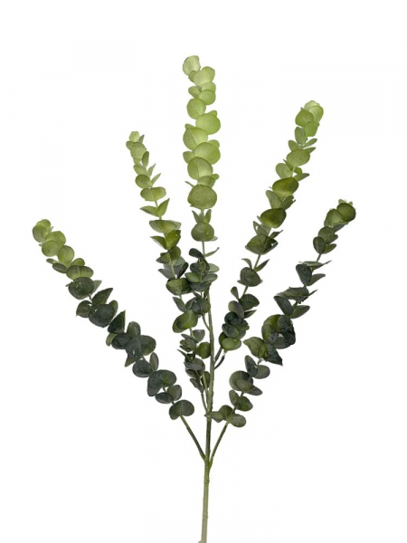 Eukaliptus gałązka plastikowa omszona 80 cm zielony