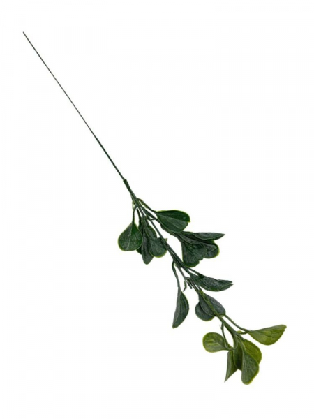 Liście plastikowe pik gałązka 50 cm zielone