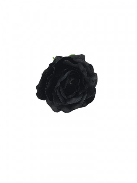 Róża główka 8 cm czarna