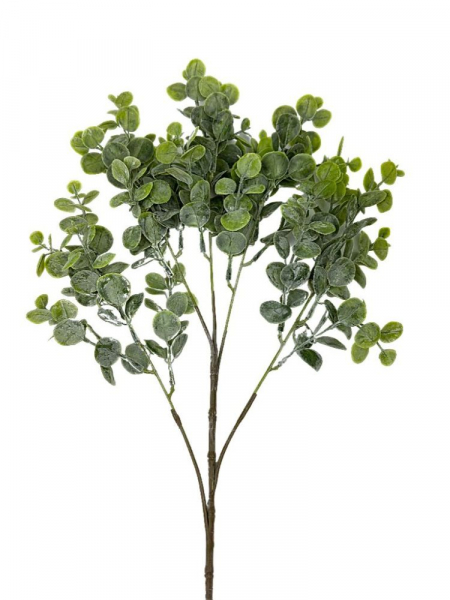 Eukaliptus plastikowa gałązka 66 cm zielony bielony