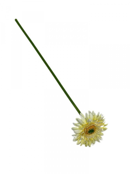 Gerbera gałązka 49 cm jasno żółta
