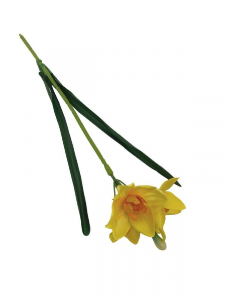 Narcyz kwiat pojedynczy 38 cm żółty