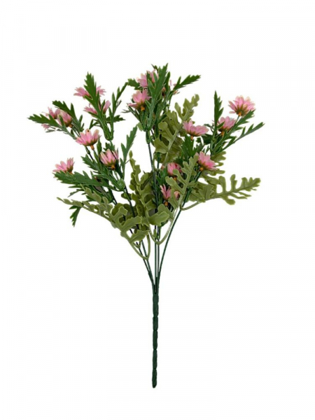 Rumianki bukiet 37 cm różowy