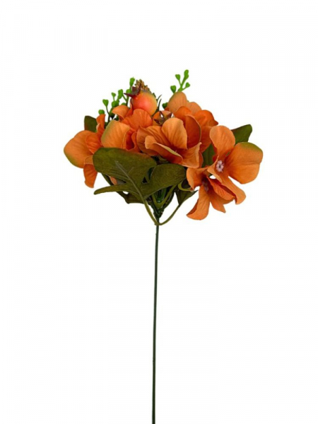 Dodatek pik pomarańczowa hortensja i dzika róża 40 cm