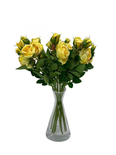 Róża kwiat pojedynczy 37,5 cm żółty