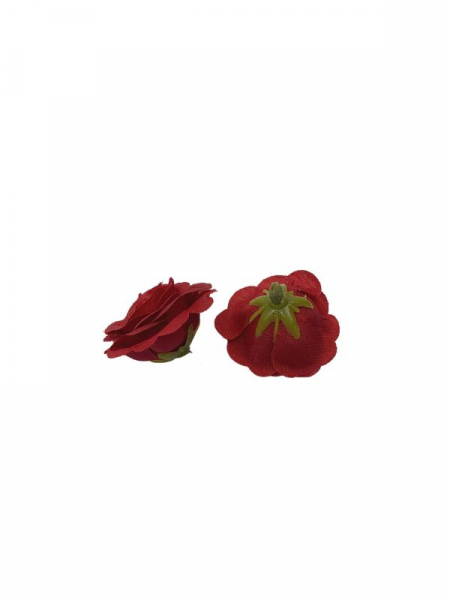 Róża mini główka 3 cm czerwona