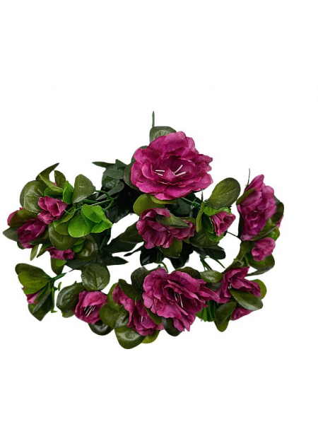 Bukiet azalii 34 cm ciemny róż