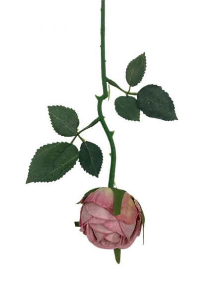 Róża gałązka 35 cm różowa