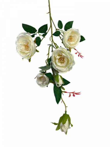 Róża gałązka 90 cm biała