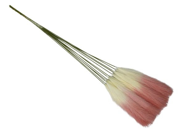 Trawa pampasowa 85 cm kremowo różowa