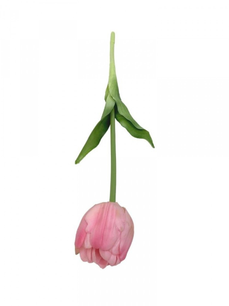 Tulipan silikonowy kwiat pojedynczy 46 cm jasny róż