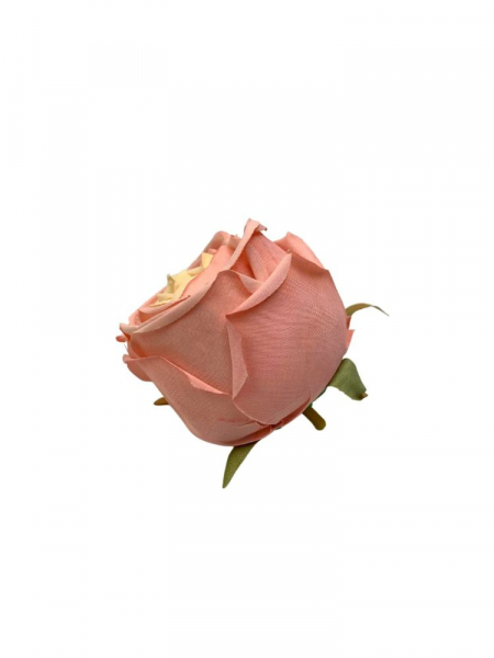 Róża główka 7 cm różowa z kremowym środkiem