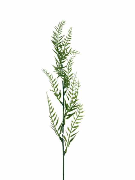 Listki mini gałązka 59 cm zielono białe