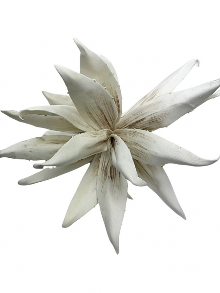 Kwiat egzotyczny piankowy 100 cm kremowy