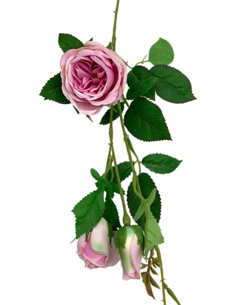 Róża gałązka 70 cm cukierkowy róż