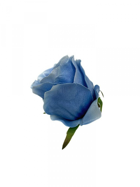 Róża główka 7 cm niebieska