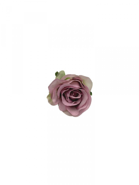 Róża główka 6 cm jasno fioletowa z zielenią