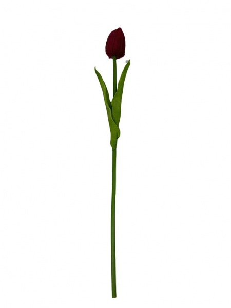 Tulipan z pianki 45 cm bordowy