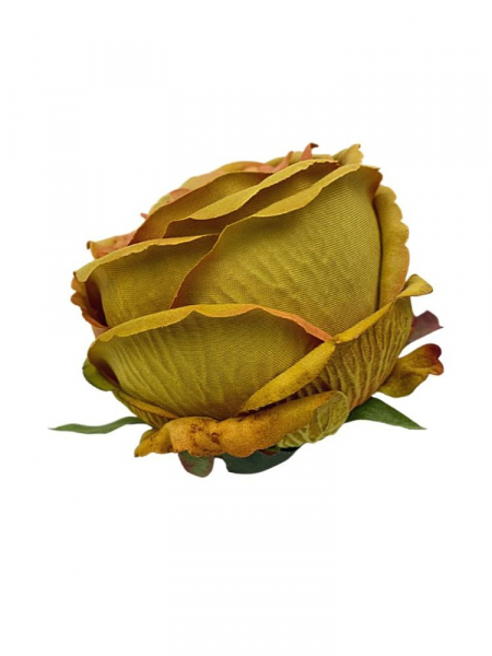Róża główka 11 cm musztardowa