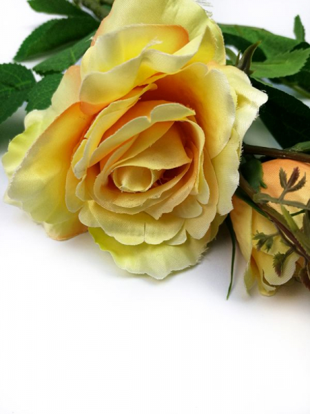 Róża gałązka 77 cm żółta