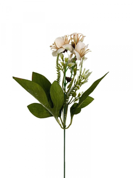 Dodatek florystyczny pik kwiatuszki 38 cm beżowe