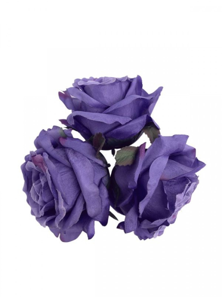 Róża główka 9 cm fioletowa