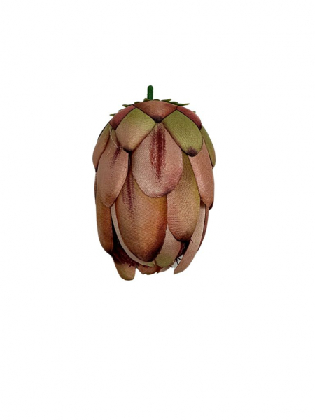 Protea główka wysokość 10 cm brudny róż i brąz