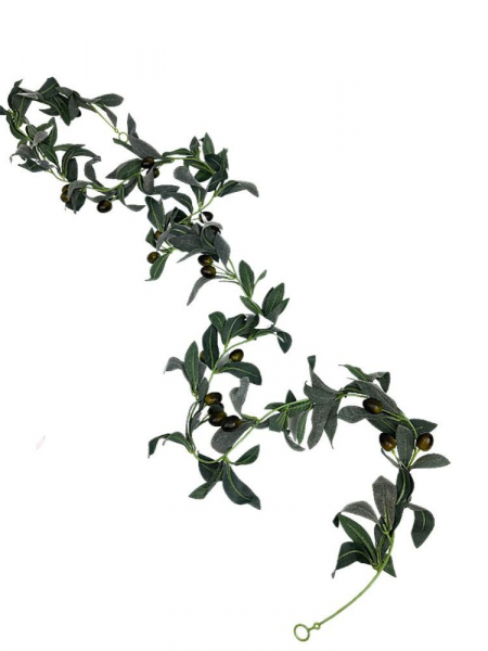 Oliwki girlanda liście i owoce 170 cm
