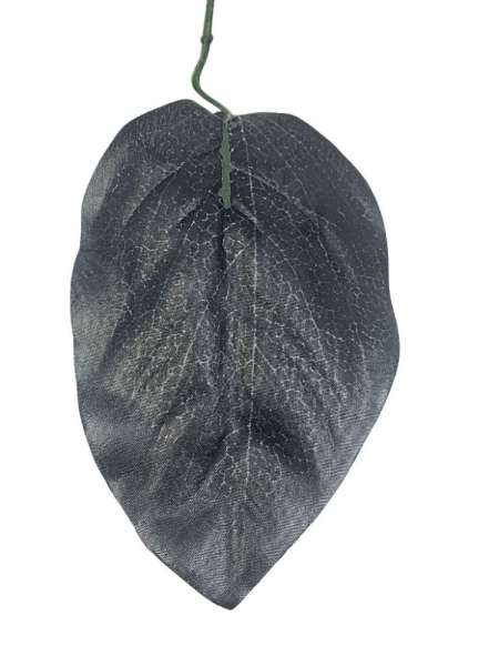 Liść mango 55 cm grafitowy