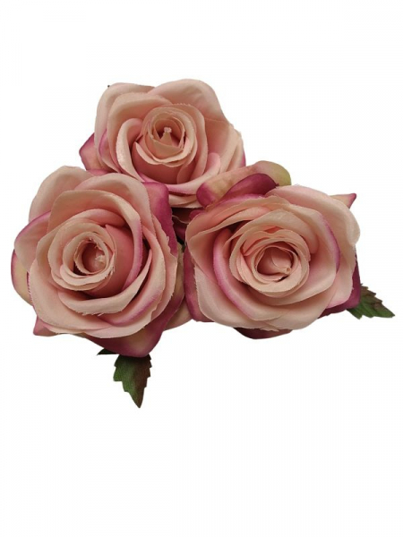 Róża główka 9 cm różowy