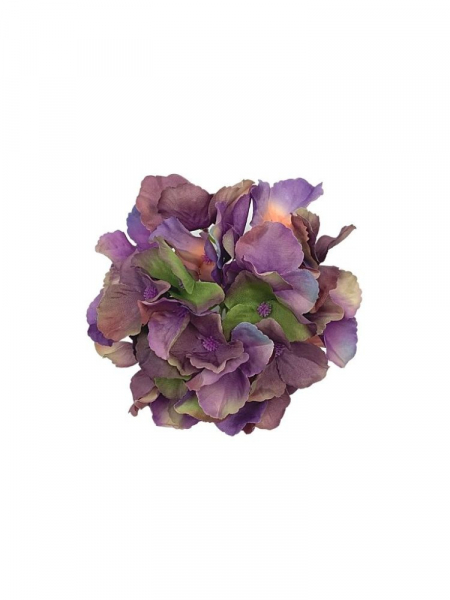 Hortensja główka 17 cm fioletowa z zielonym akcentem
