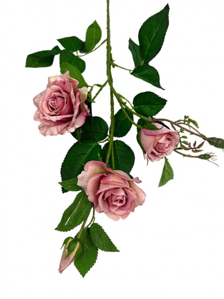 Róża gałązka 77 cm różowa