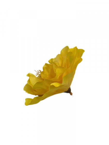 Hibiskus główka 12 cm żółty