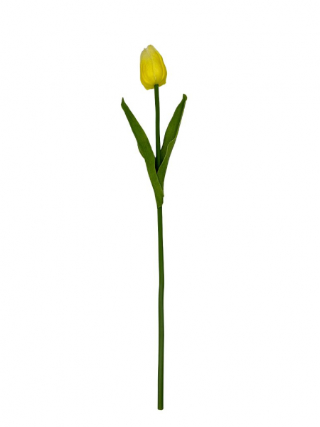 Tulipan z pianki 45 cm jasny żółty