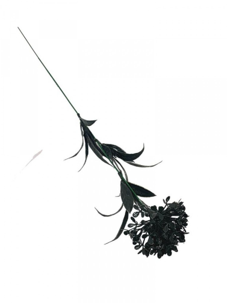 Czosnek plastikowy kwiat pojedynczy 45 cm czarny