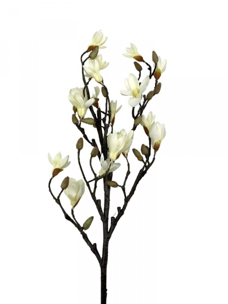 Magnolia gałązka XL 92 cm kremowa