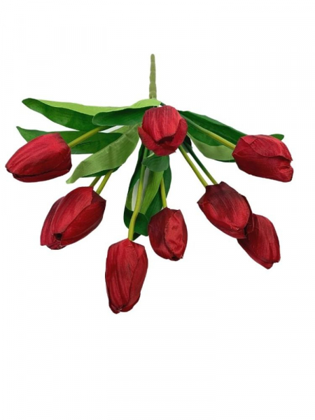 Tulipany bukiet 40 cm czerwone