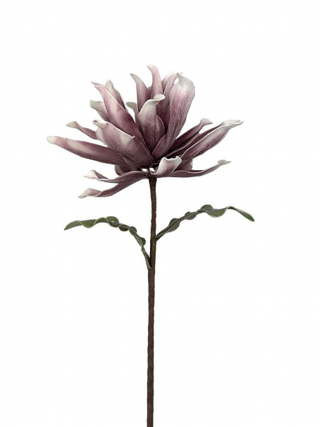 Egzotyczny kwiat piankowy 87 cm brudny fiolet