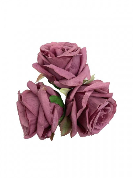 Róża główka 9 cm fiołkowa