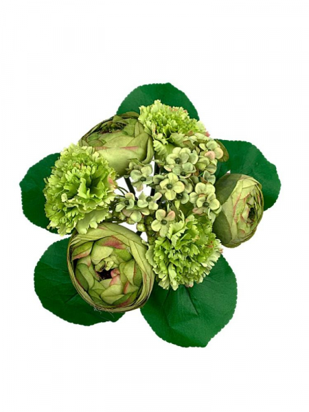 Bukiet kompozycja 28 cm zielone kwiaty