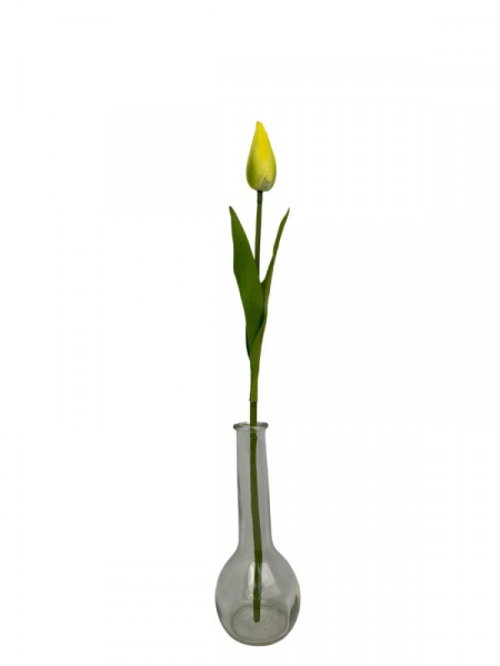 Tulipan kwiat pojedynczy 45 cm żółty