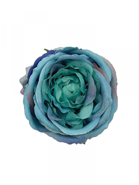 Róża główka 11 cm niebieska