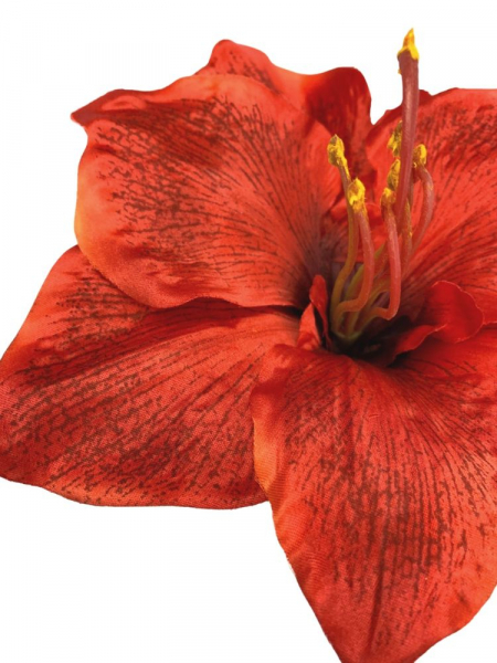 Amarylis kwiat wyrobowy 20 cm czerwony