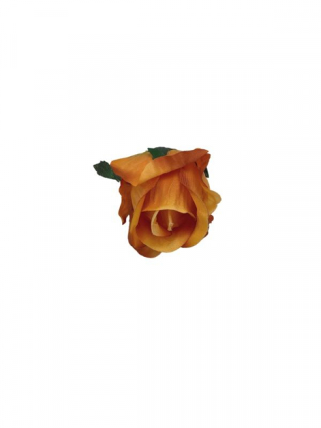 Róża główka 9 cm pomarańczowa